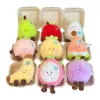 New fruit series hand-held plush toys, sugar orange apple pendant, live-streaming gift cart hanging doll Item Picture